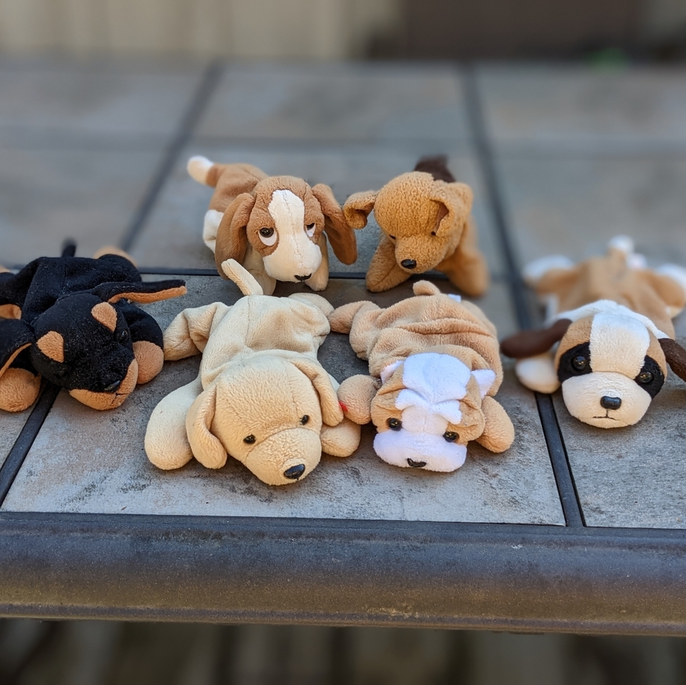 Vintage 90s TY beanie baby dogs and puppies bundle - Picture 2 of 9